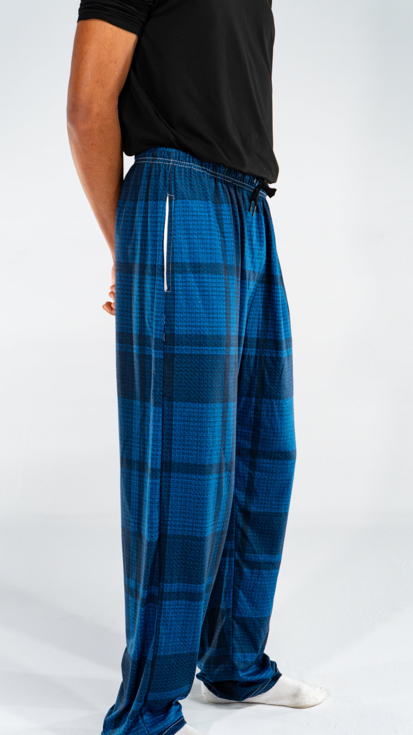 Pantalon carotté Bleu